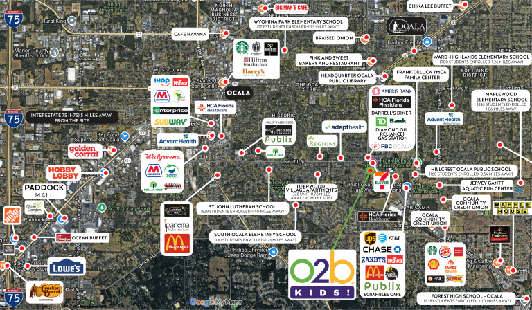 O2B KIDS OCALA 25 TRADE AREA