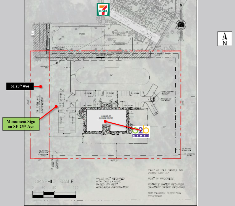 SITE PLAN of O2B Kids Ocala SE 25th 1.13